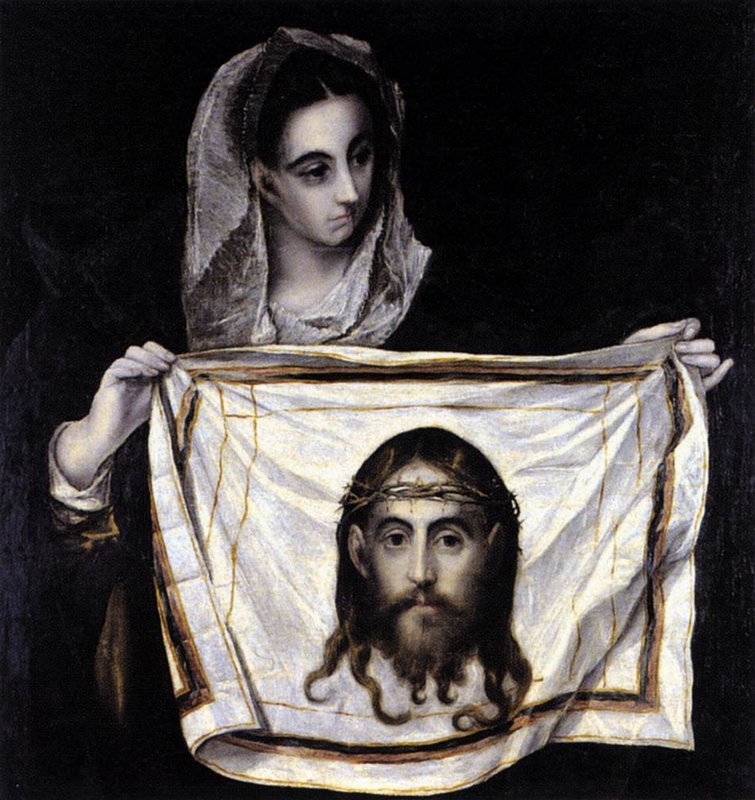 El Greco: Veronika a kendővel, 1580 k.