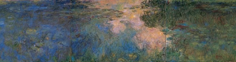Claude Monet: Vízililiomok (1917–1920; olaj, vászon; 200,5x301 cm; Beyeler-gyűjtemény, Bázel)