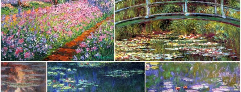 Monet-festmények Givernyből